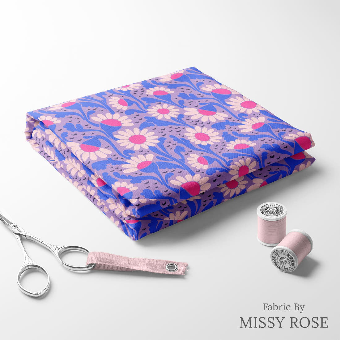 Rosie Browett 25 folded fabric stack with matching thread - pre-order fabric Australia | Fabric by Missy Rose