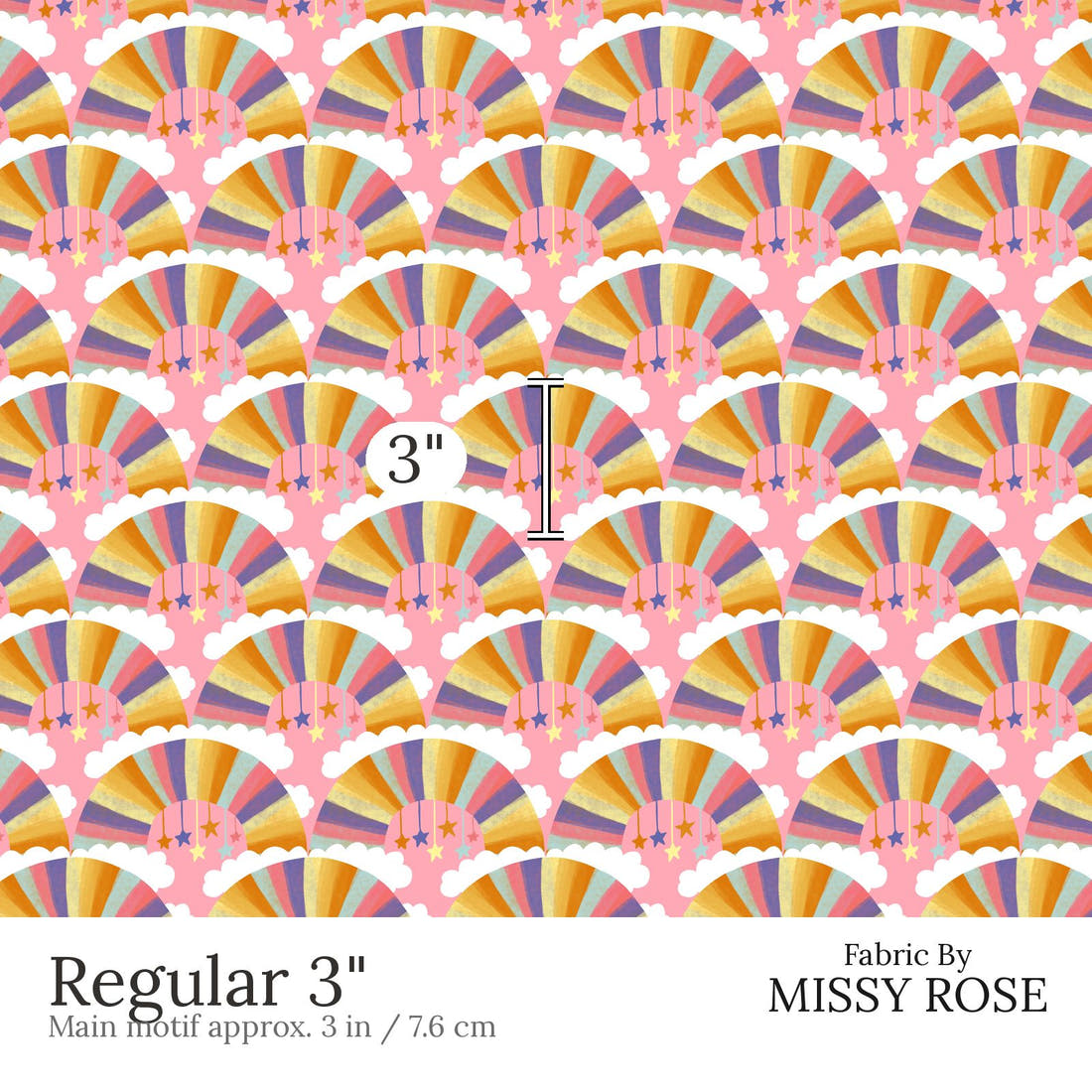 Rosie Browett 28 Regular 3 inch print scale guide | Fabric by Missy Rose