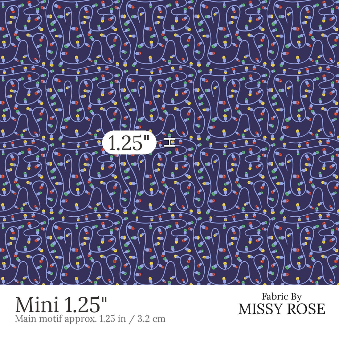 Rosie Browett 30 Mini 1.25 inch print scale guide | Fabric by Missy Rose
