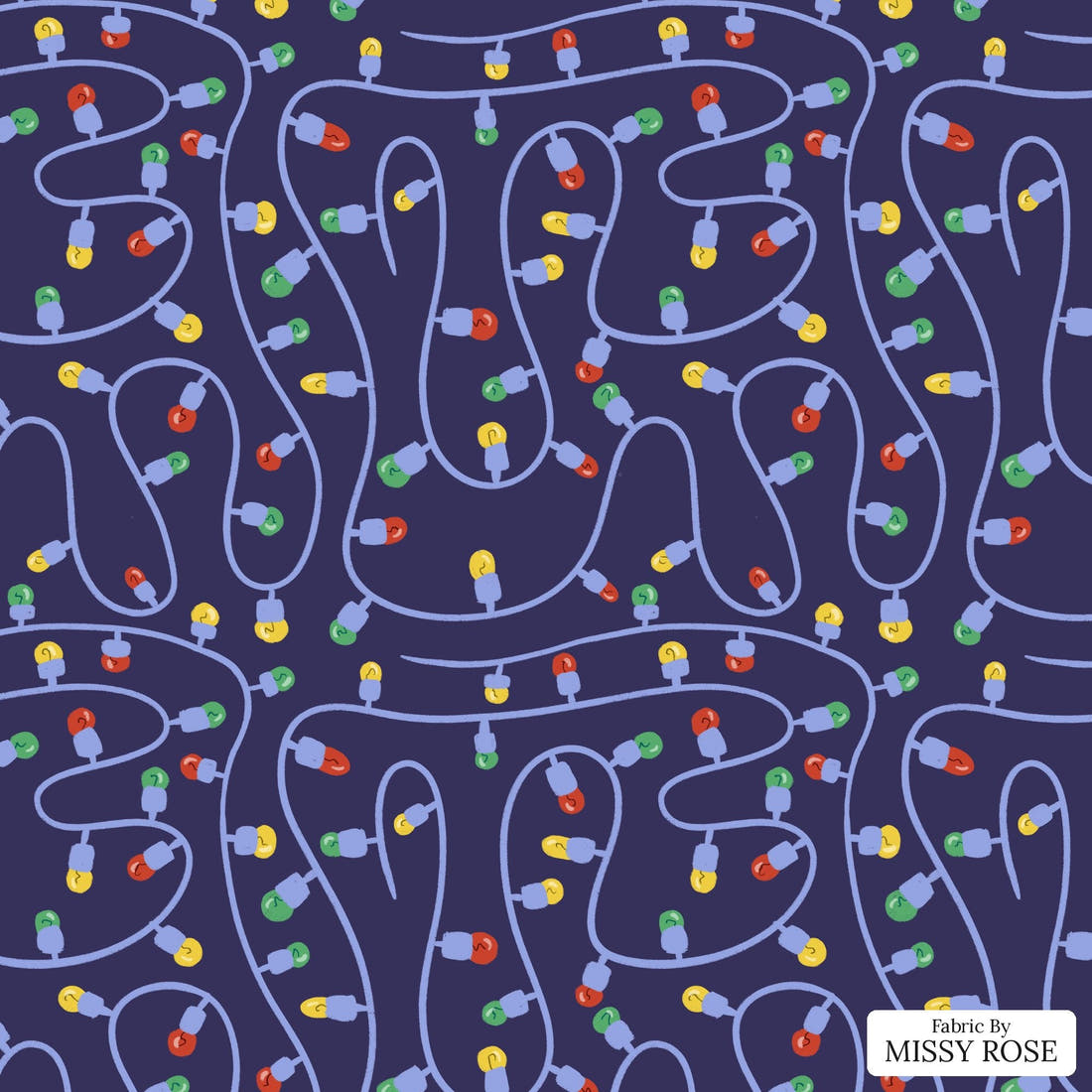 Rosie Browett 30 - flat view of the print, zoom in for detail | Fabric by Missy Rose