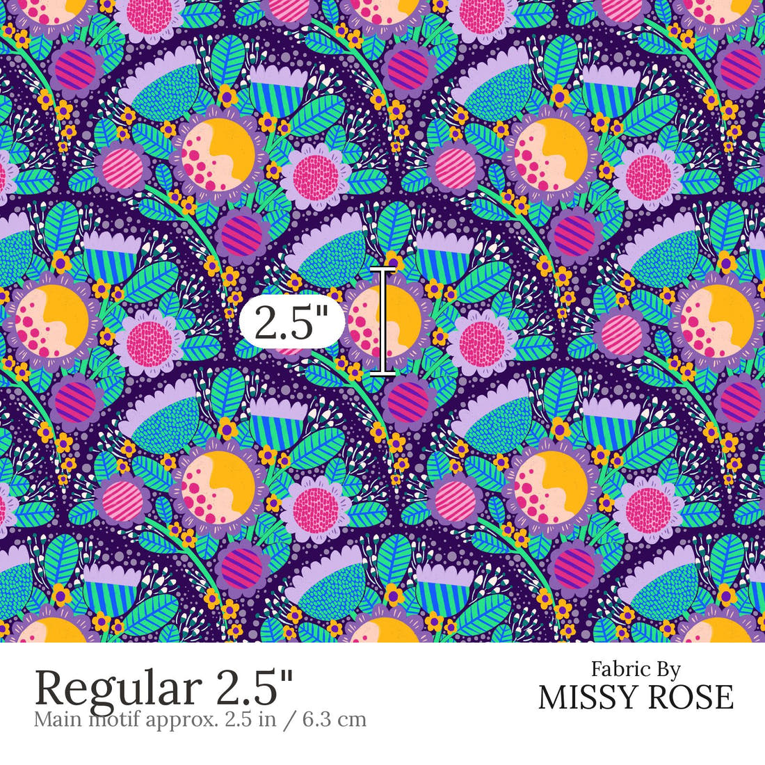 Rosie Browett 31 Regular 2.5 inch print scale guide | Fabric by Missy Rose
