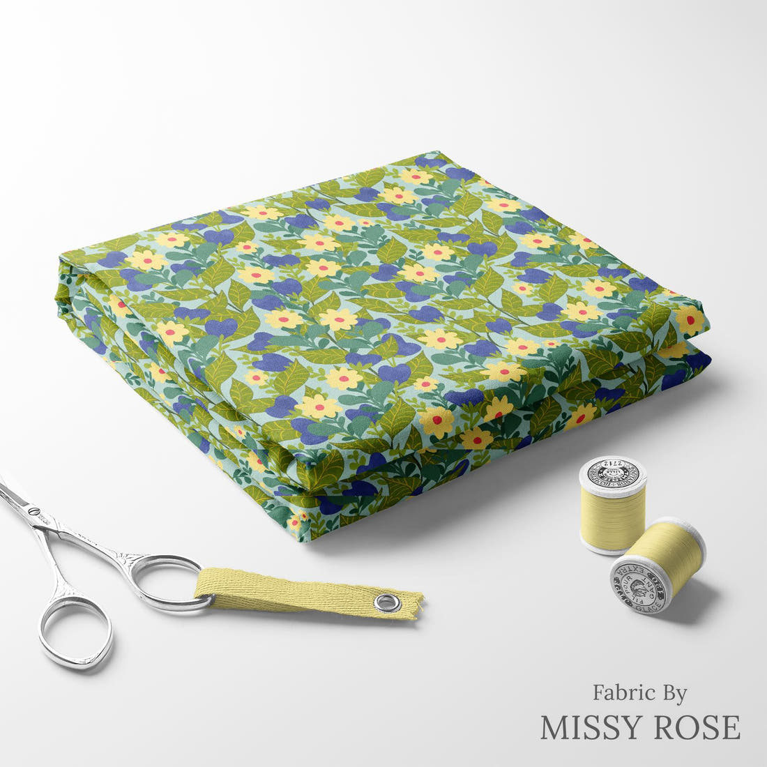 Rosie Browett 32 folded fabric stack with matching thread - pre-order fabric Australia | Fabric by Missy Rose