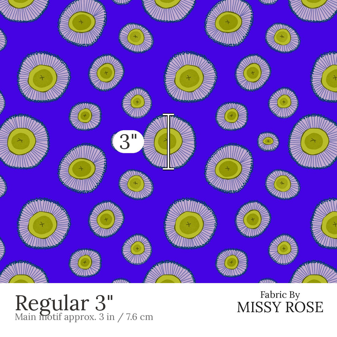 Rosie Browett 34 Regular 3 inch print scale guide | Fabric by Missy Rose
