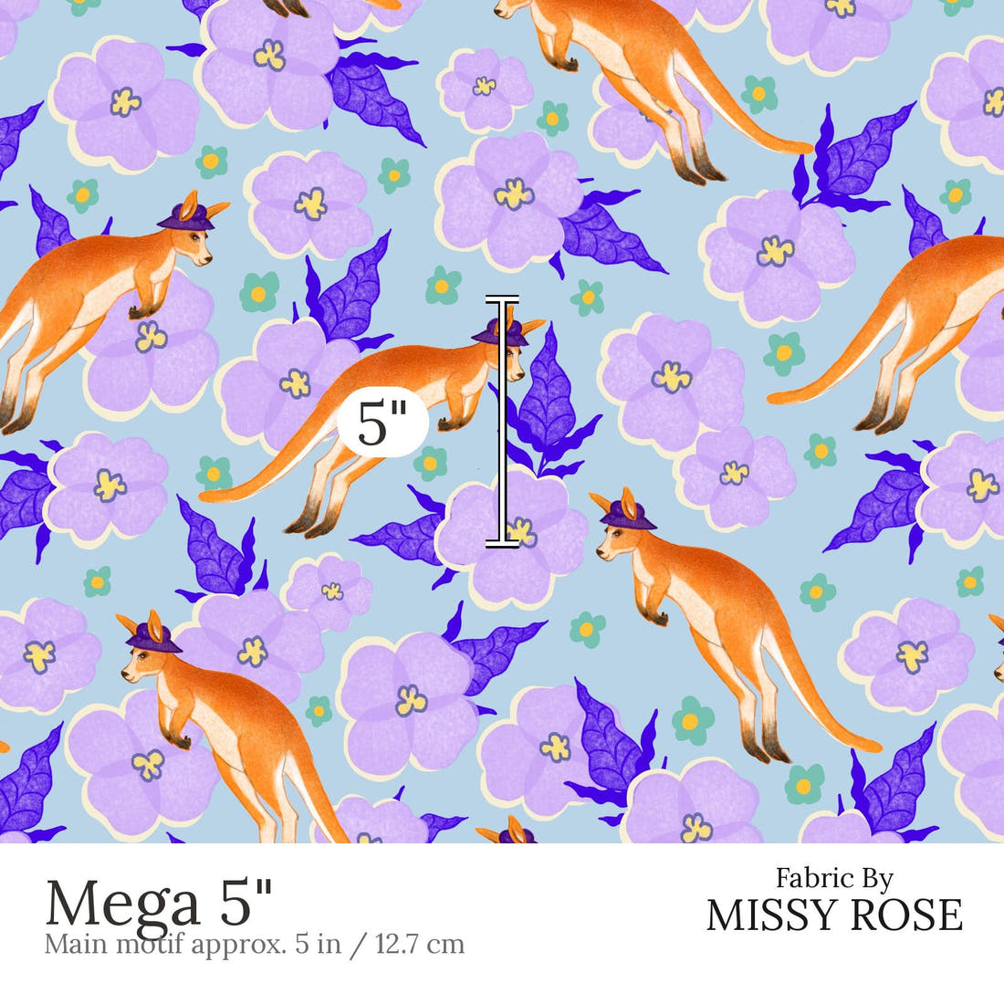Rosie Browett 35 Mega 5 inch print scale guide | Fabric by Missy Rose