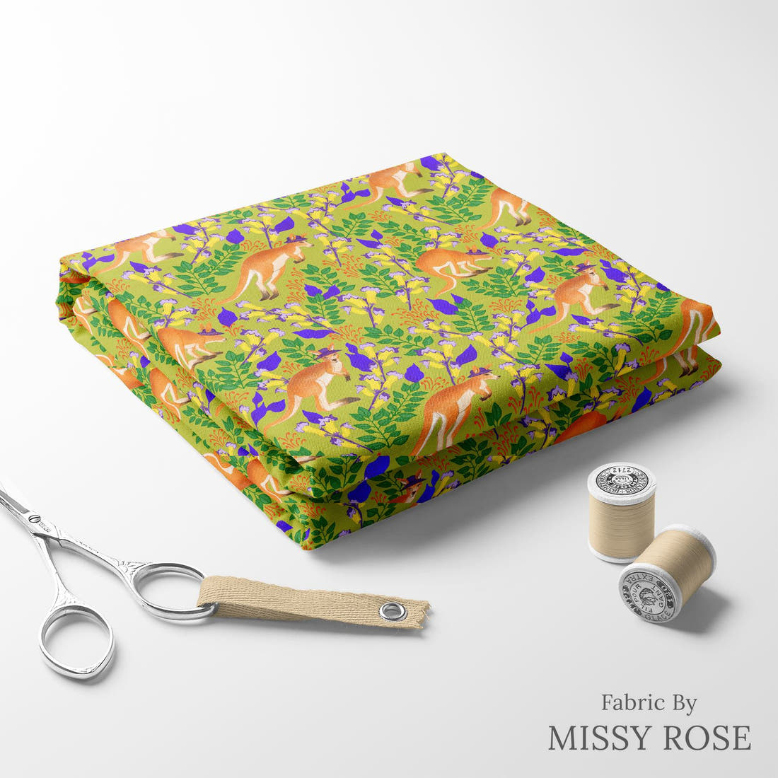 Rosie Browett 36 folded fabric stack with matching thread - pre-order fabric Australia | Fabric by Missy Rose