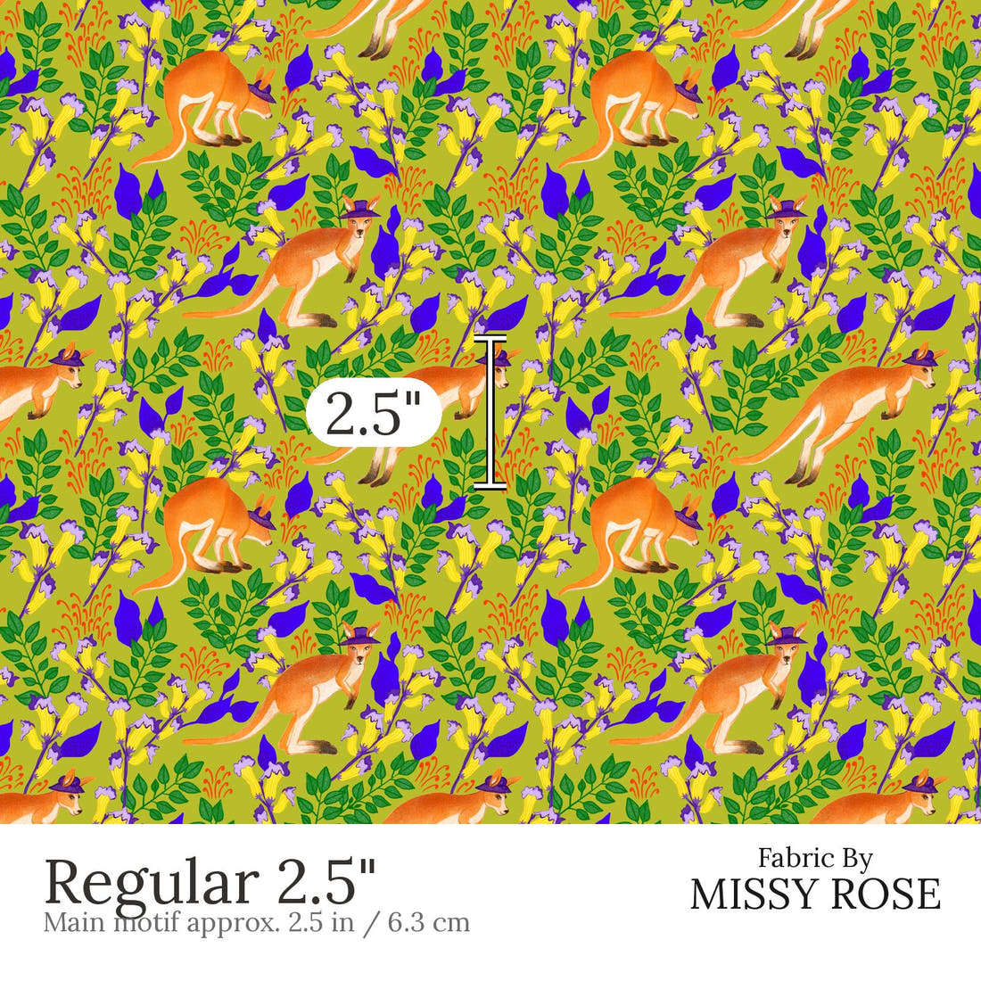 Rosie Browett 36 Regular 2.5 inch print scale guide | Fabric by Missy Rose
