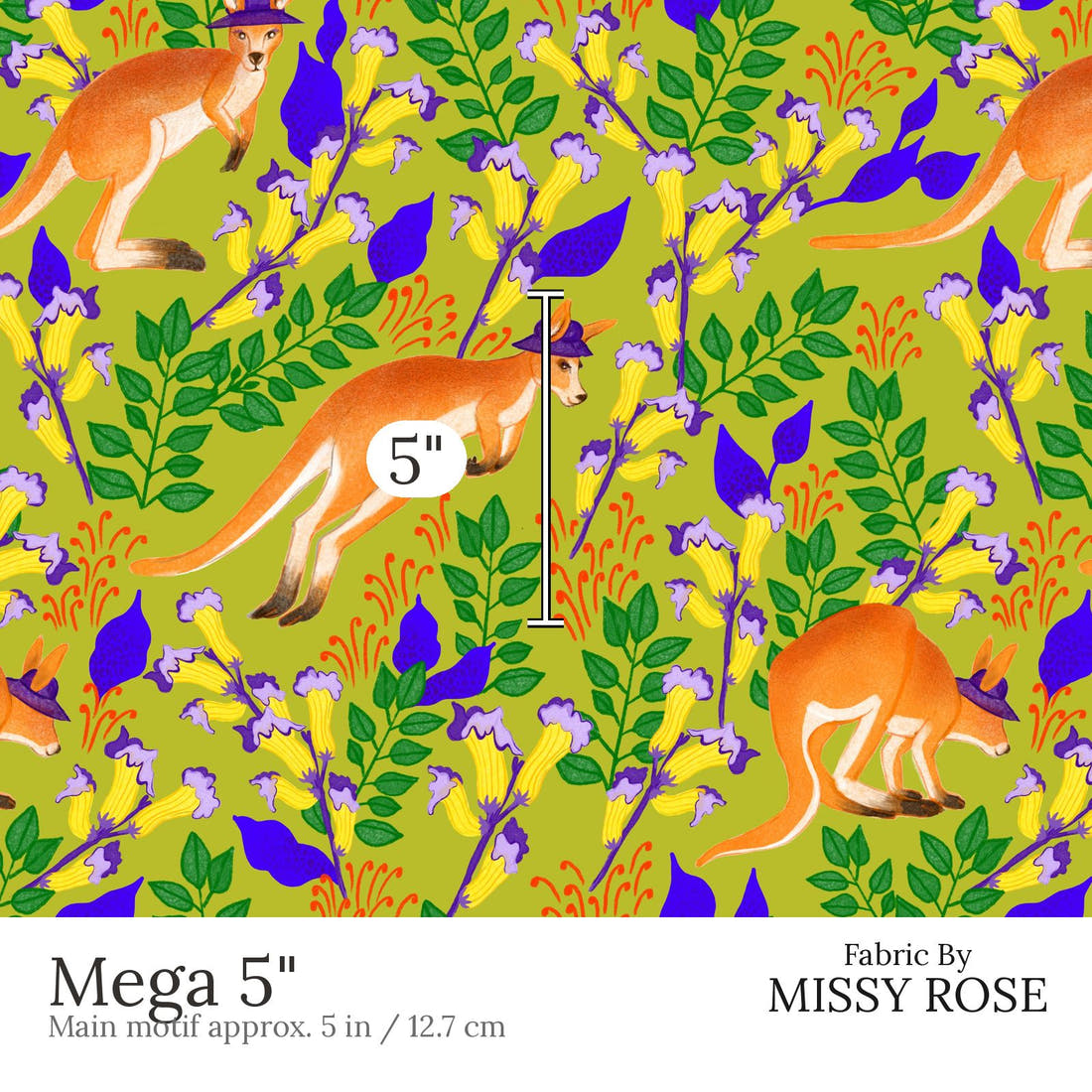 Rosie Browett 36 Mega 5 inch print scale guide | Fabric by Missy Rose