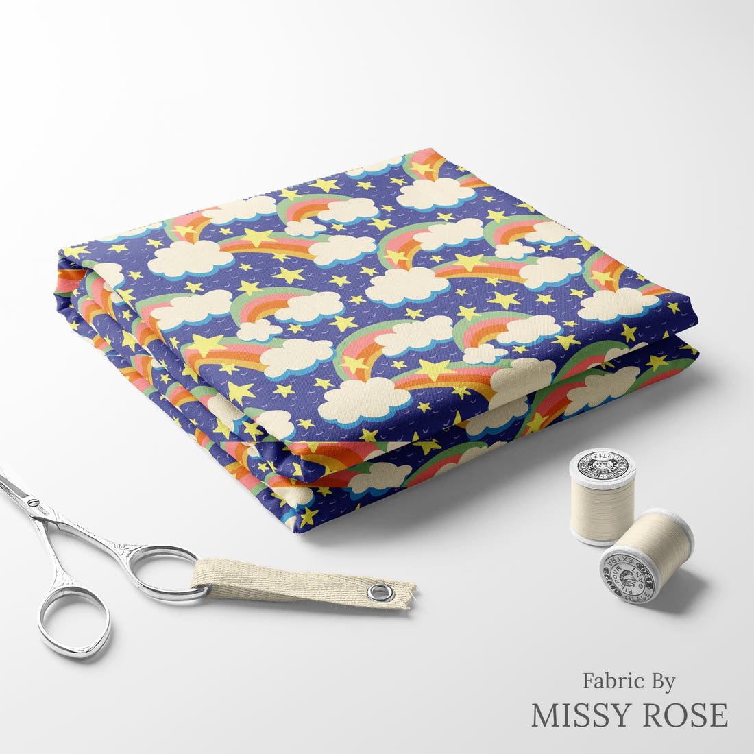 Rosie Browett 37 folded fabric stack with matching thread - pre-order fabric Australia | Fabric by Missy Rose