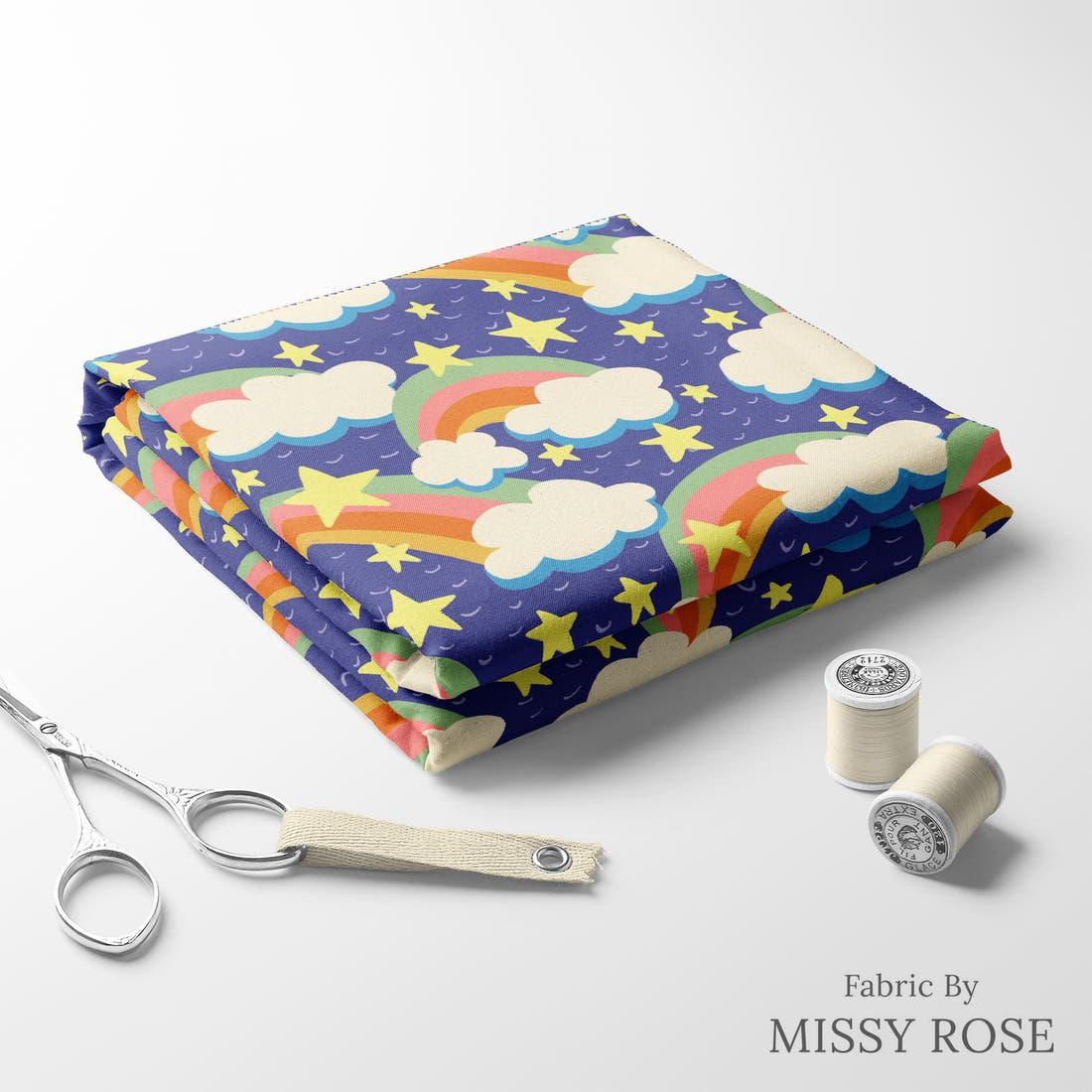 Rosie Browett 37 folded fabric stack with matching thread - pre-order fabric Australia | Fabric by Missy Rose
