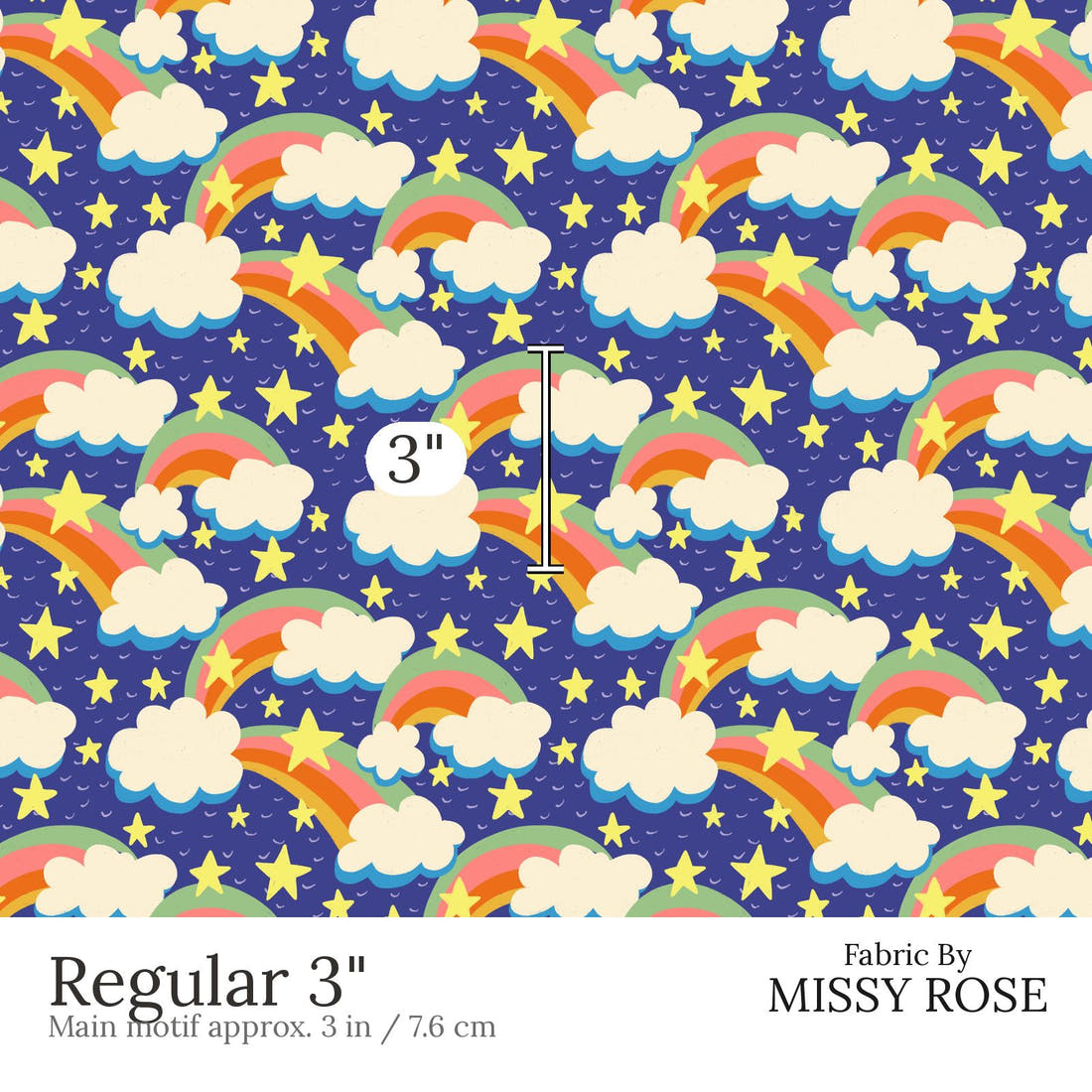 Rosie Browett 37 Regular 3 inch print scale guide | Fabric by Missy Rose