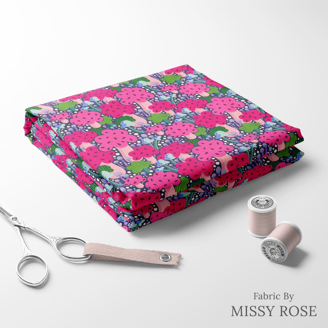 Rosie Browett 40 folded fabric stack with matching thread - pre-order fabric Australia | Fabric by Missy Rose