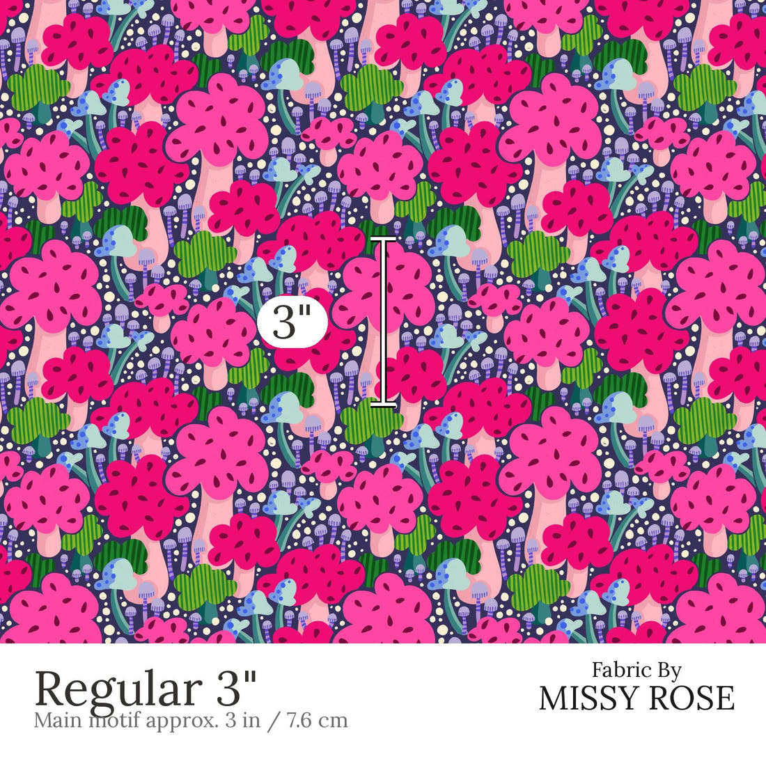 Rosie Browett 40 Regular 3 inch print scale guide | Fabric by Missy Rose