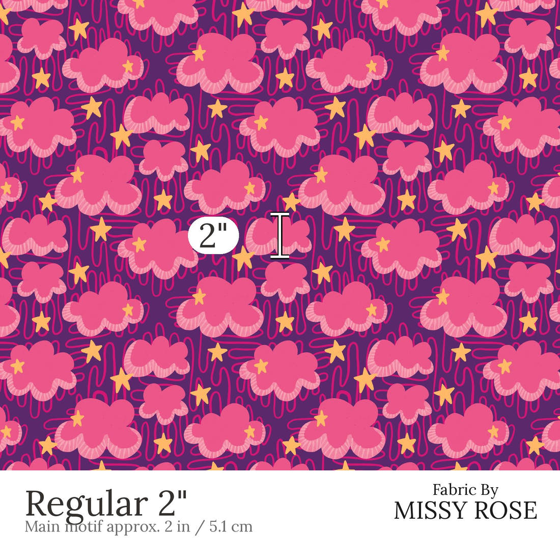 Rosie Browett 41 Regular 2 inch print scale guide | Fabric by Missy Rose