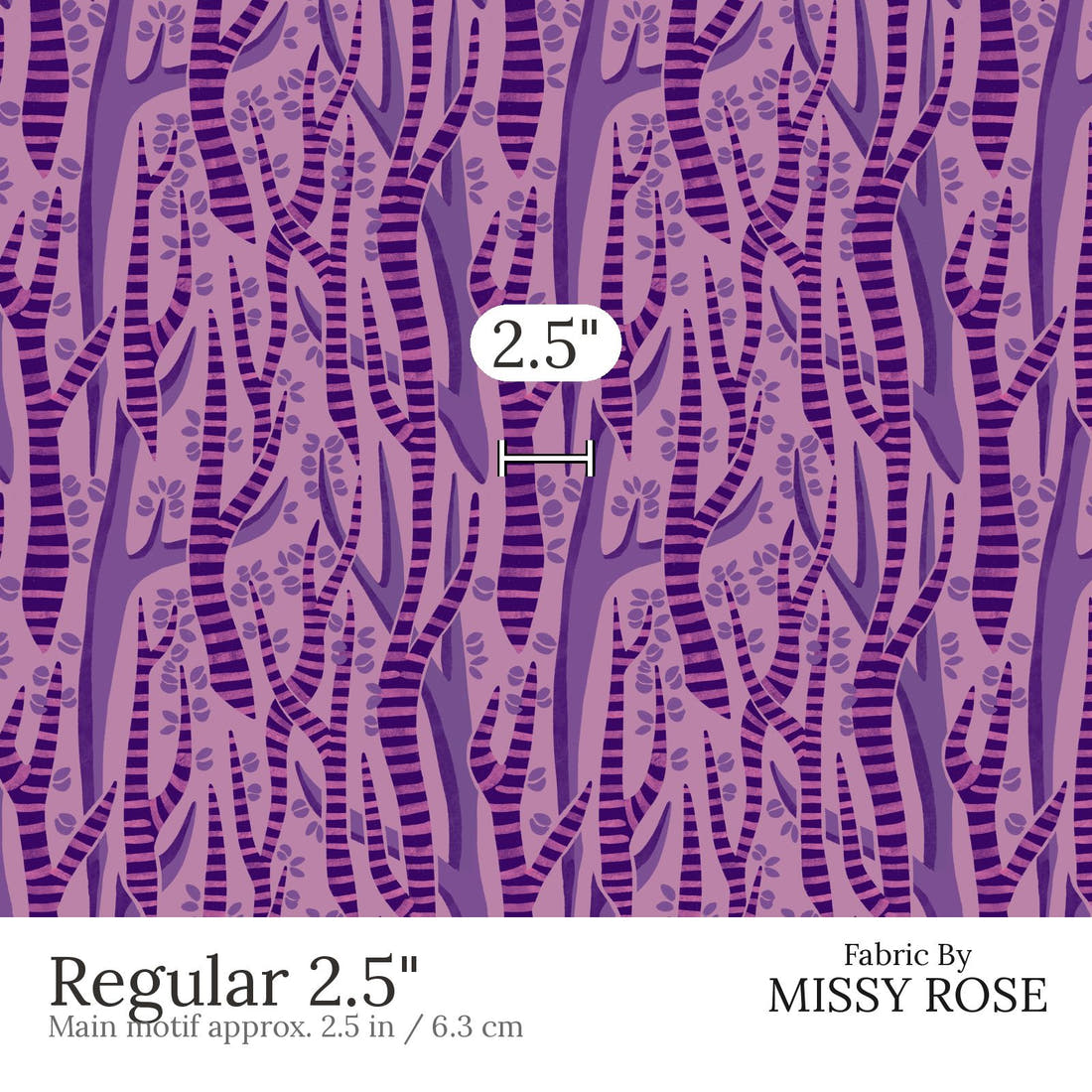 Rosie Browett 48 Regular 2.5 inch print scale guide | Fabric by Missy Rose