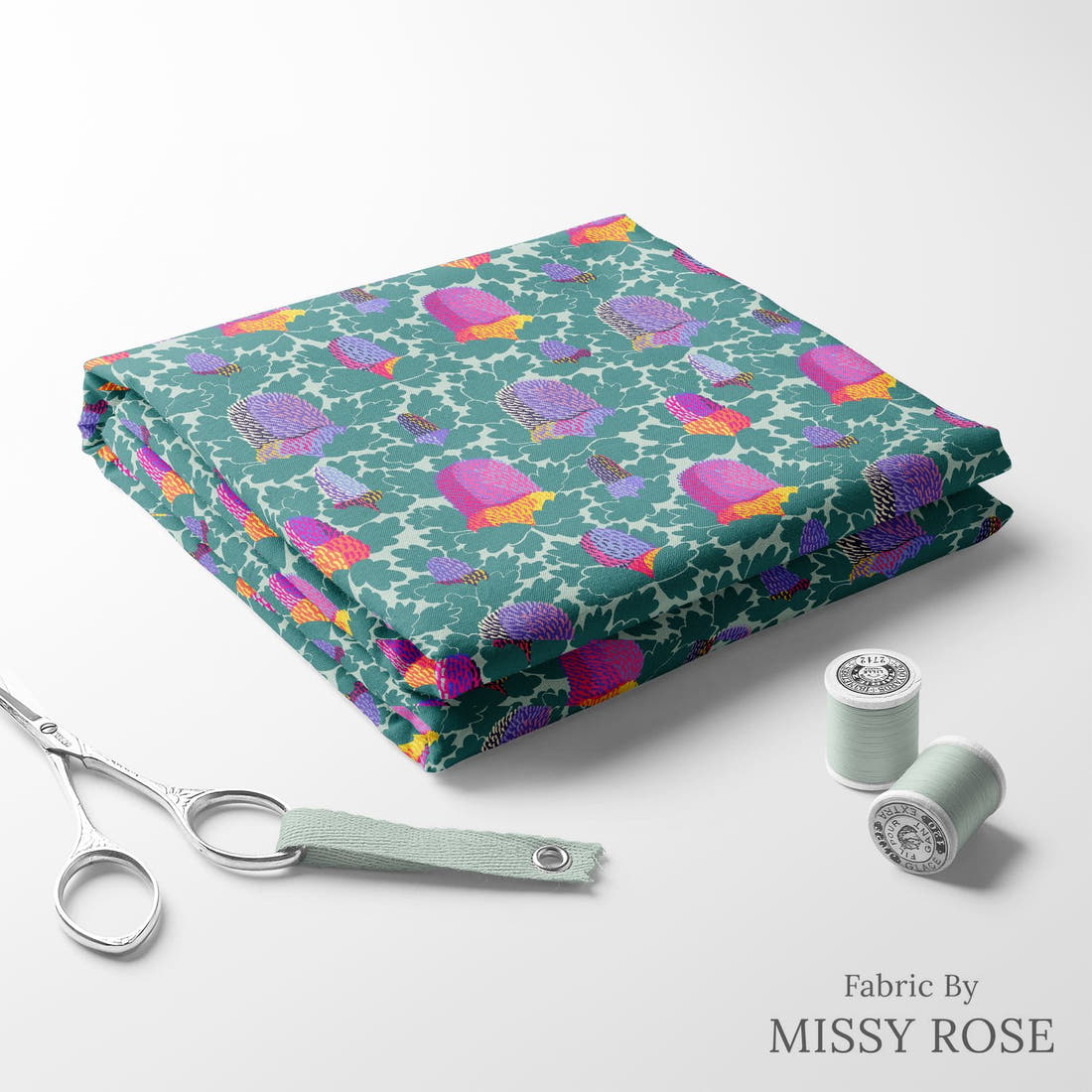 Rosie Browett 49 folded fabric stack with matching thread - pre-order fabric Australia | Fabric by Missy Rose