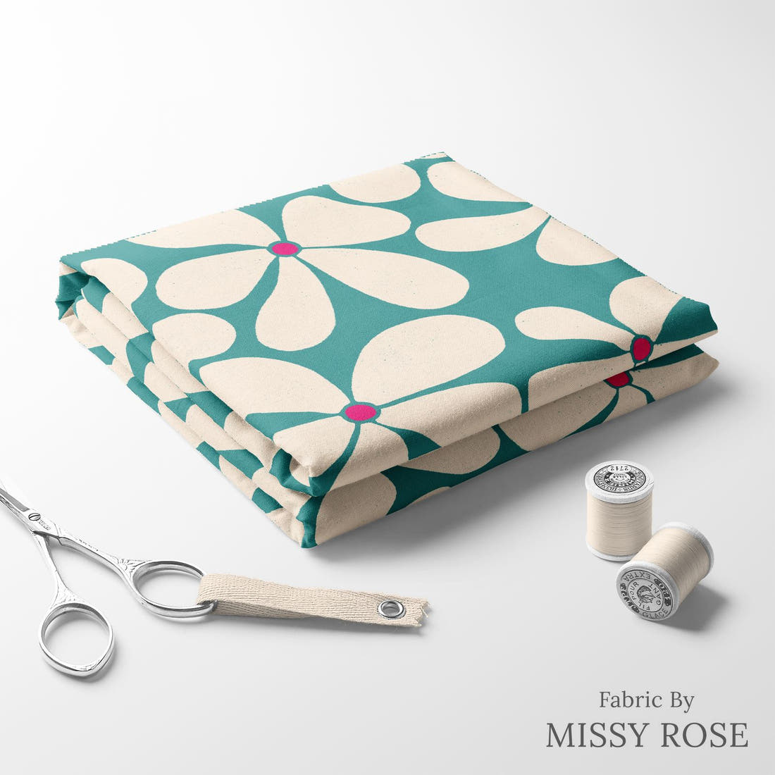Rosie Browett 50 folded fabric stack with matching thread - pre-order fabric Australia | Fabric by Missy Rose