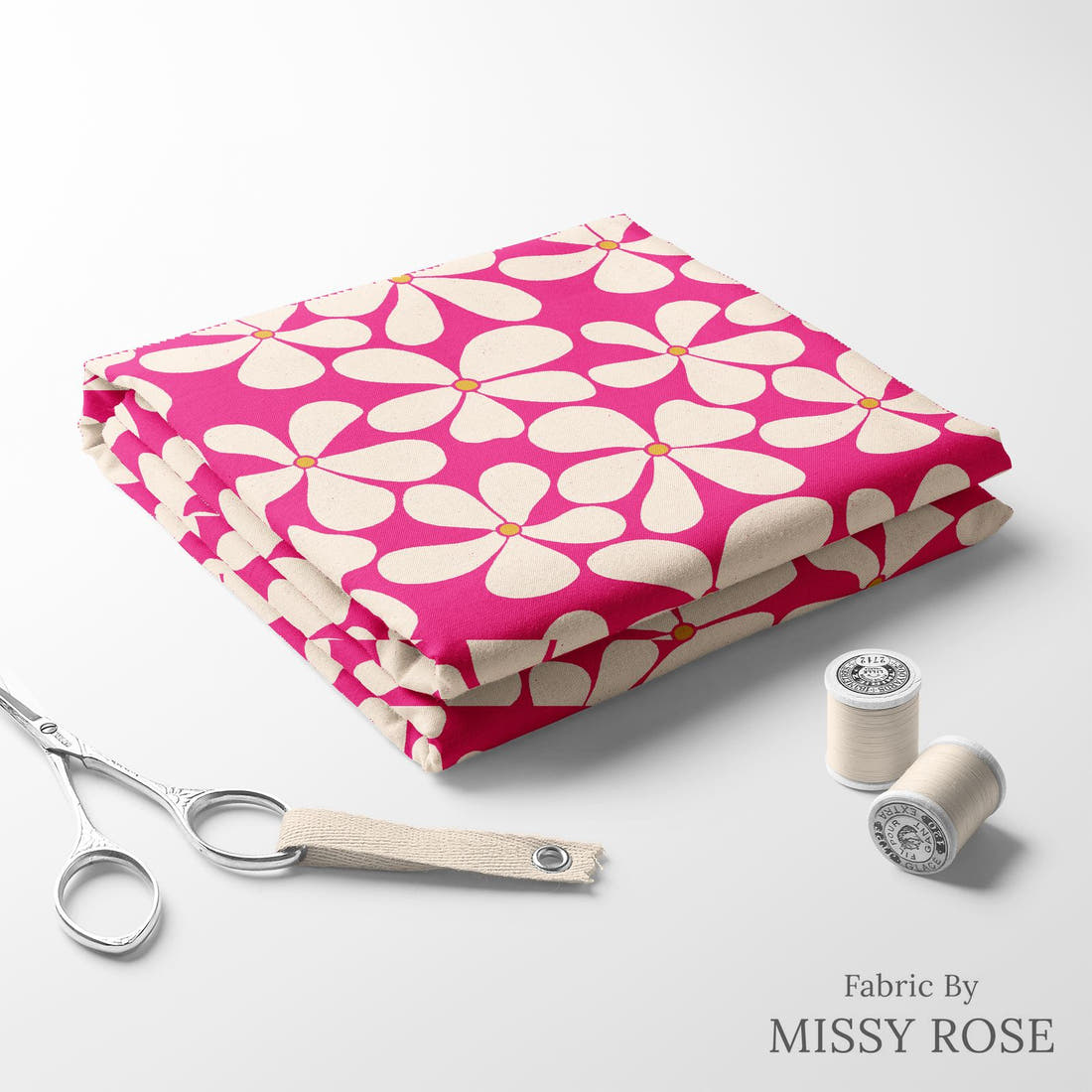 Rosie Browett 51 folded fabric stack with matching thread - pre-order fabric Australia | Fabric by Missy Rose
