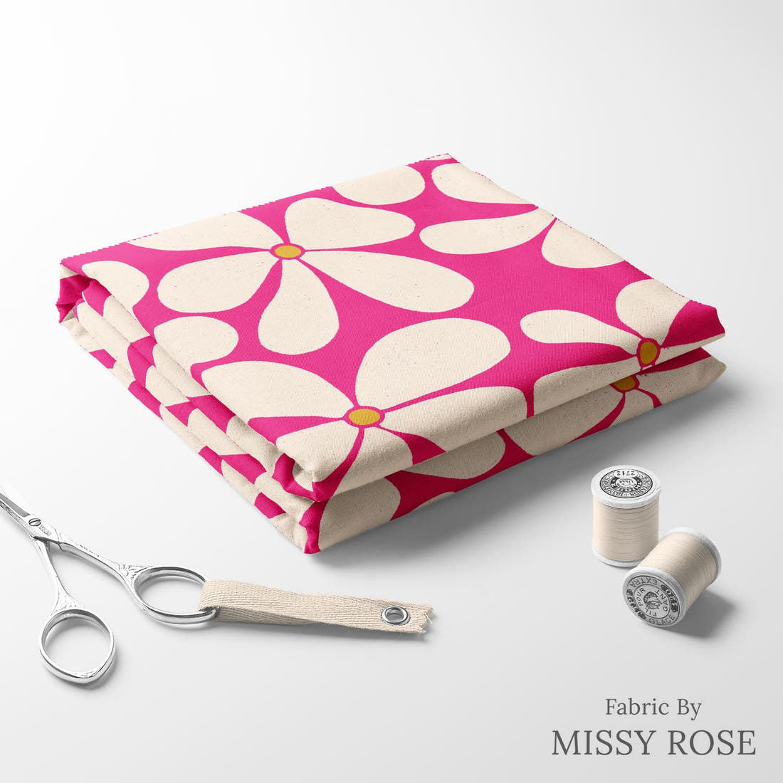Rosie Browett 51 folded fabric stack with matching thread - pre-order fabric Australia | Fabric by Missy Rose