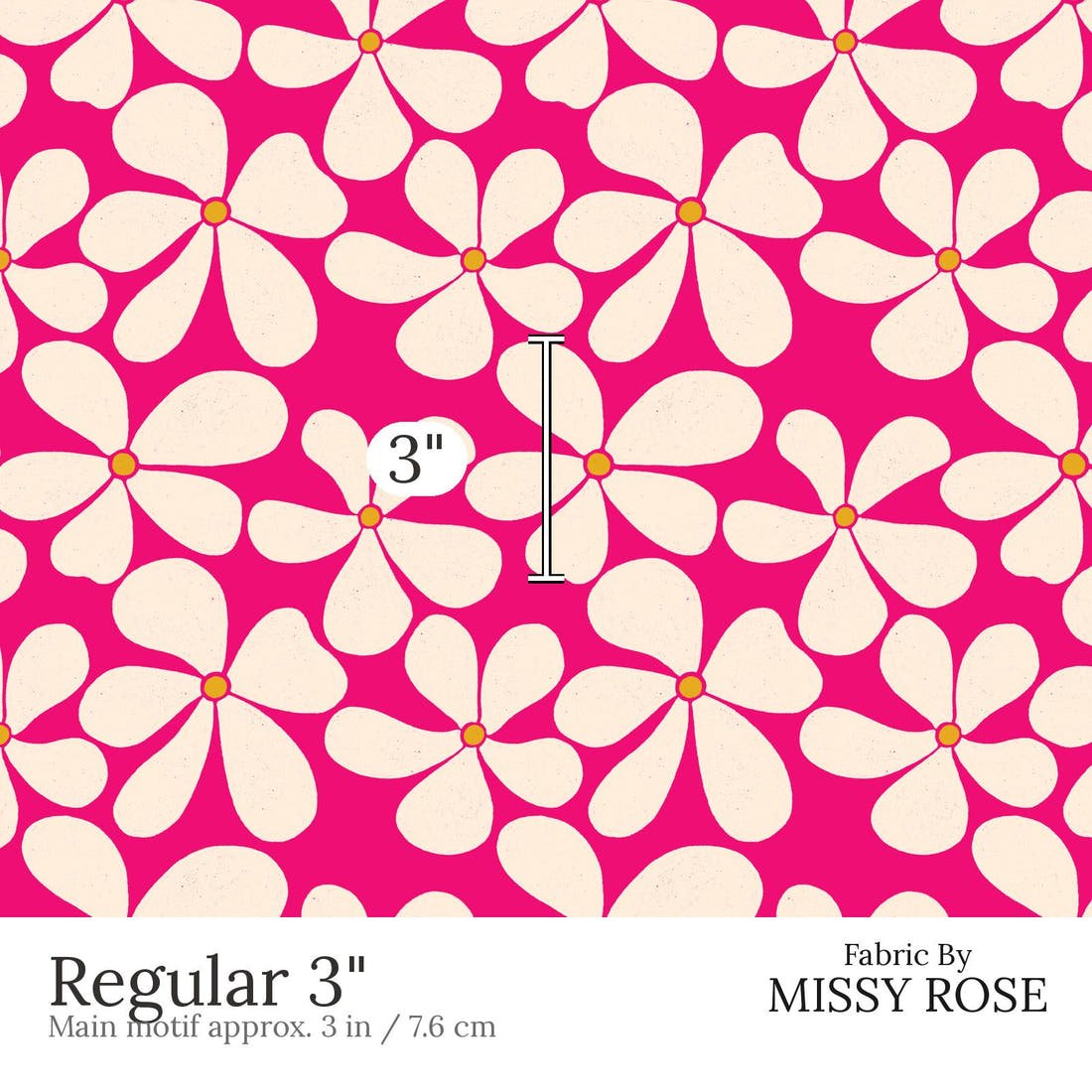 Rosie Browett 51 Regular 3 inch print scale guide | Fabric by Missy Rose