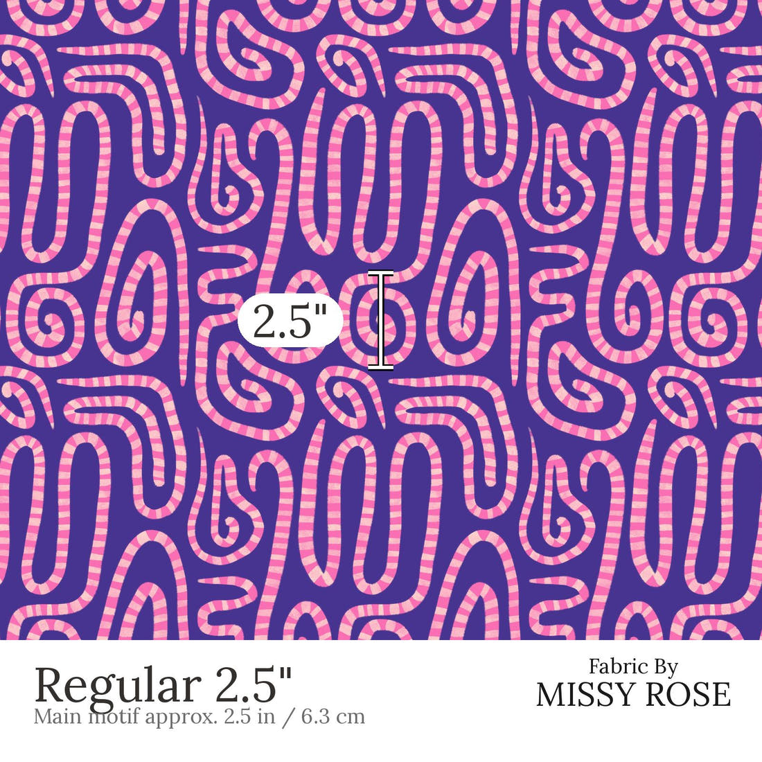 Rosie Browett 53 Regular 2.5 inch print scale guide | Fabric by Missy Rose