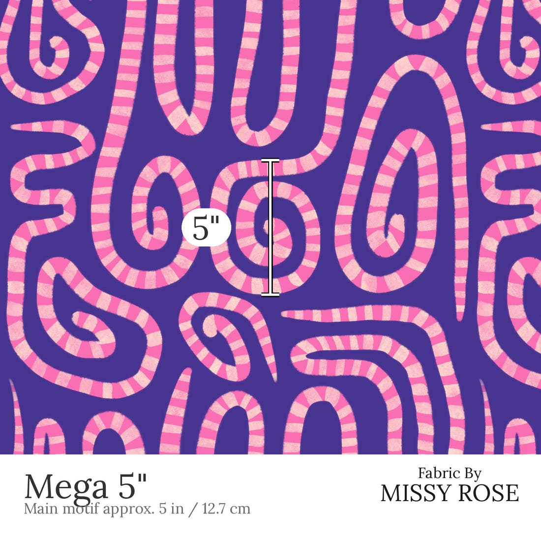 Rosie Browett 53 Mega 5 inch print scale guide | Fabric by Missy Rose
