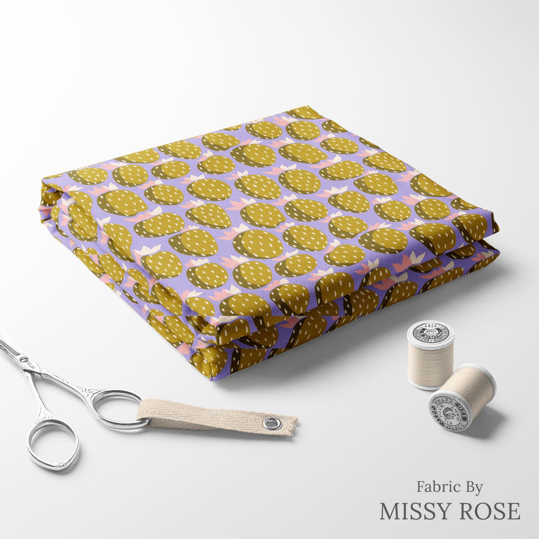 Rosie Browett 54 folded fabric stack with matching thread - pre-order fabric Australia | Fabric by Missy Rose