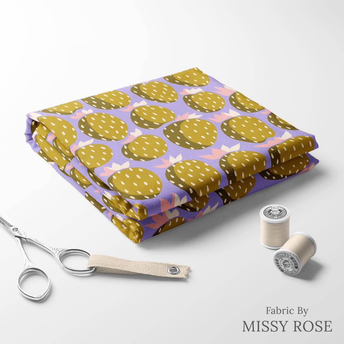 Rosie Browett 54 folded fabric stack with matching thread - pre-order fabric Australia | Fabric by Missy Rose