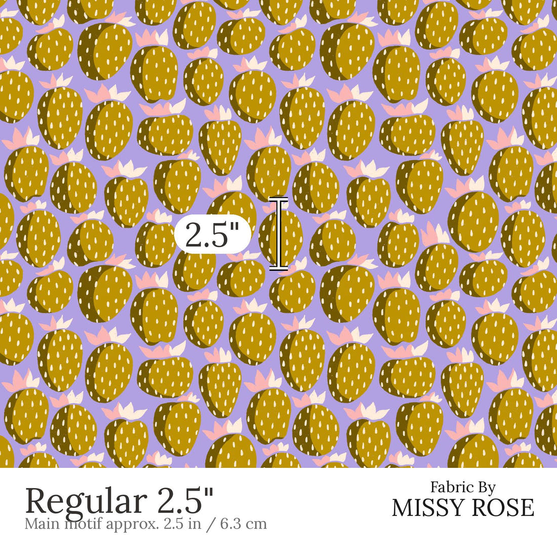 Rosie Browett 54 Regular 2.5 inch print scale guide | Fabric by Missy Rose