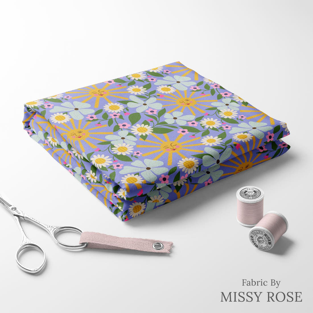 Rosie Browett 56 folded fabric stack with matching thread - pre-order fabric Australia | Fabric by Missy Rose