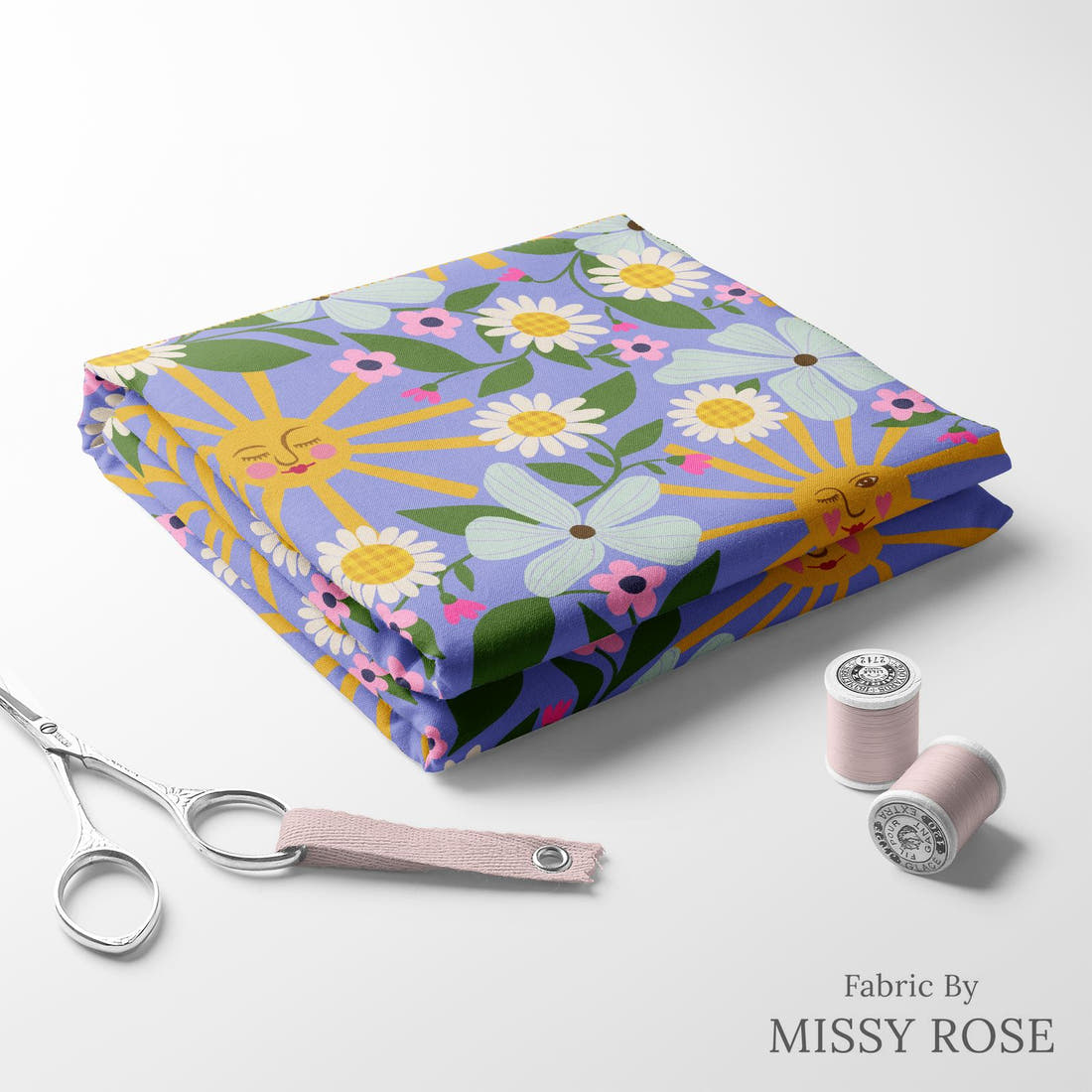 Rosie Browett 56 folded fabric stack with matching thread - pre-order fabric Australia | Fabric by Missy Rose
