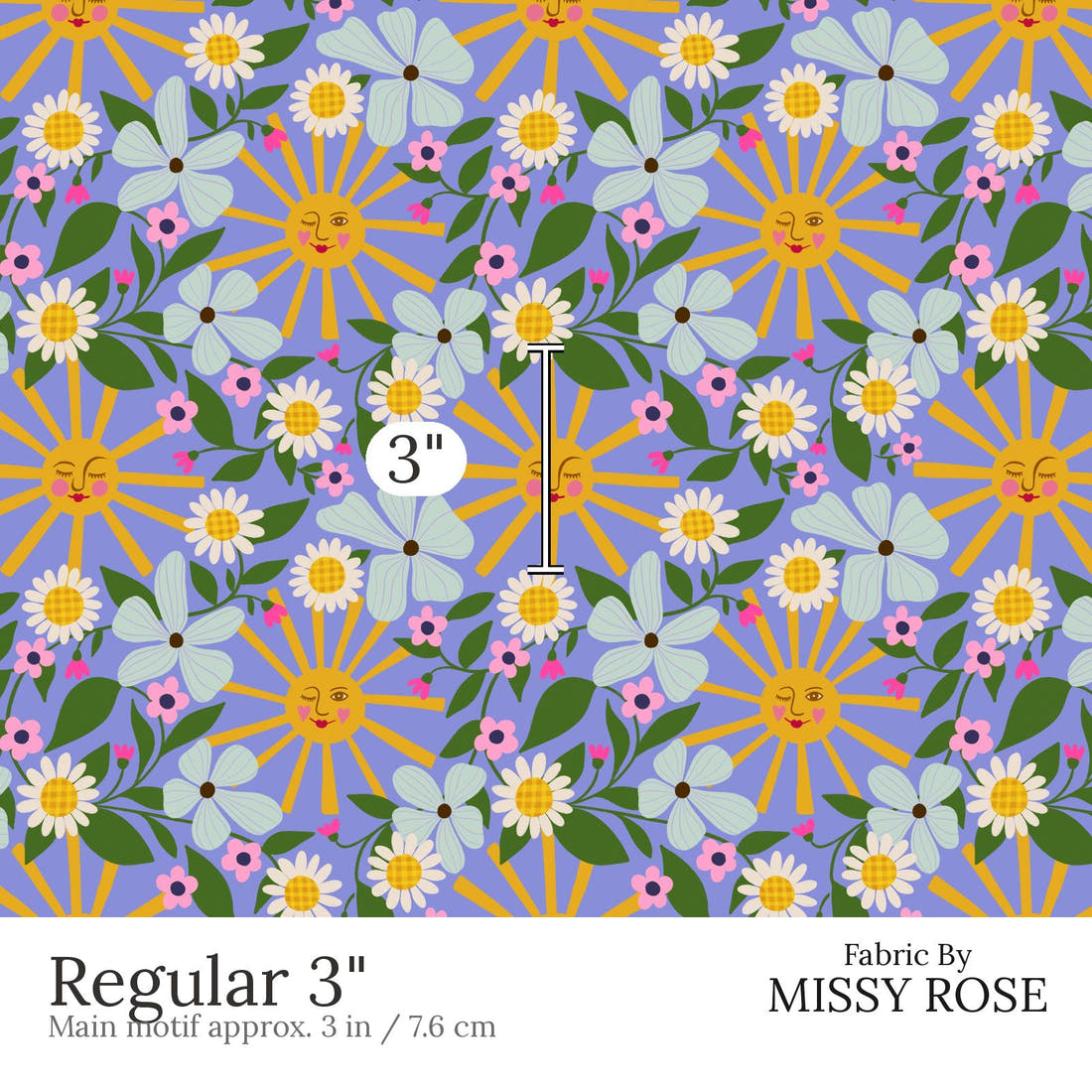 Rosie Browett 56 Regular 3 inch print scale guide | Fabric by Missy Rose