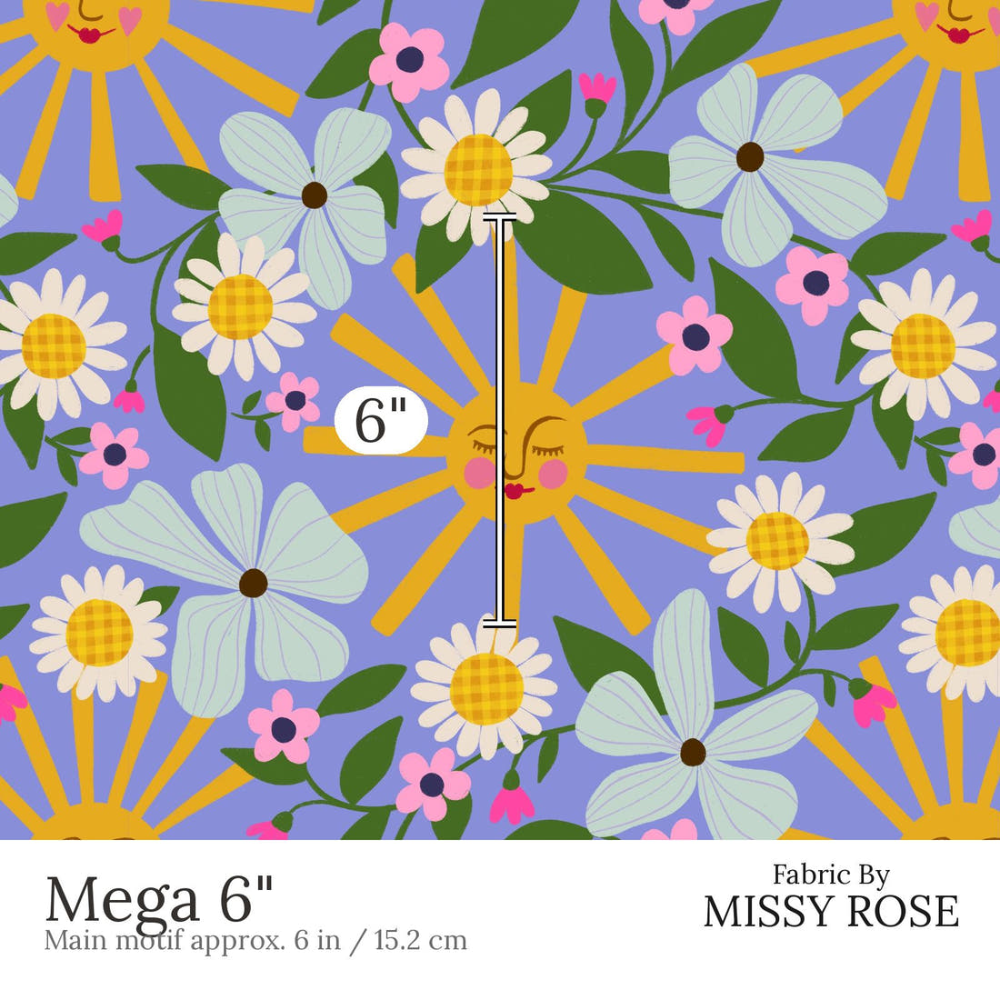 Rosie Browett 56 Mega 6 inch print scale guide | Fabric by Missy Rose