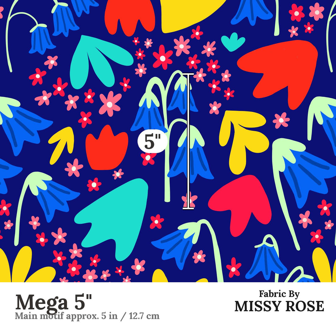 Scandi 16 Mega 5 inch print scale guide | Fabric by Missy Rose