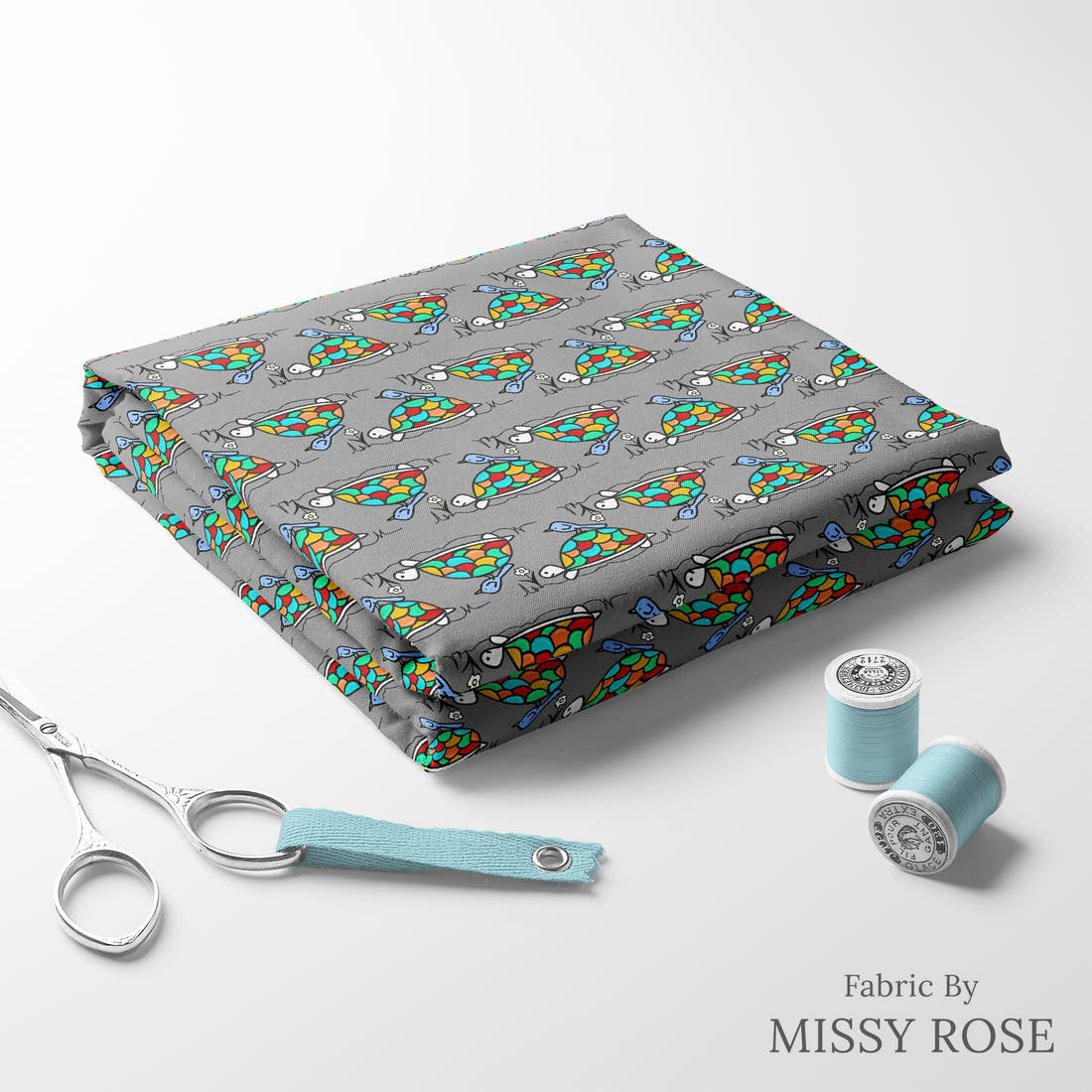 Scandi 18 folded fabric stack with matching thread - pre-order fabric Australia | Fabric by Missy Rose