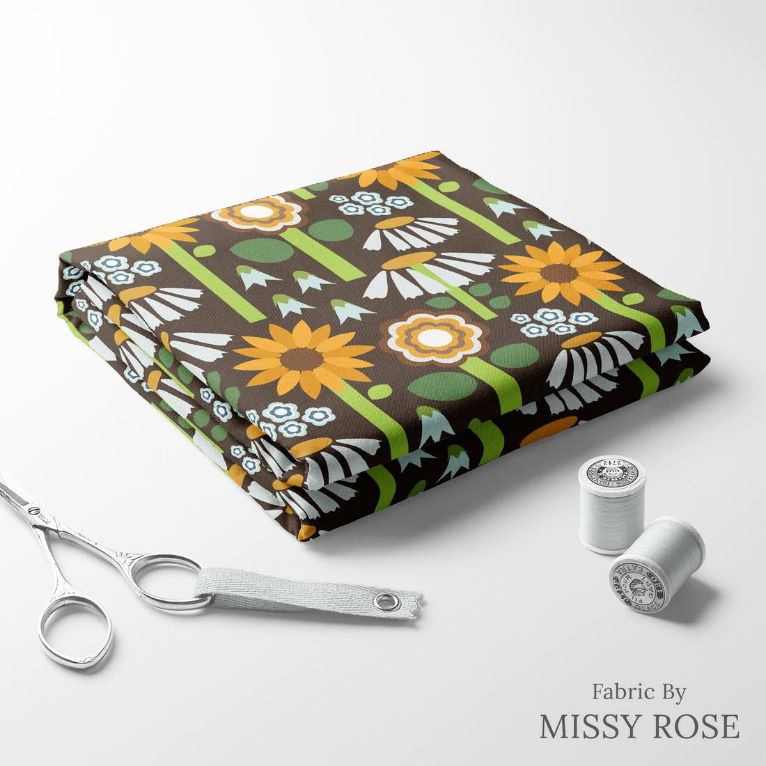 Scandi 22 folded fabric stack with matching thread - pre-order fabric Australia | Fabric by Missy Rose