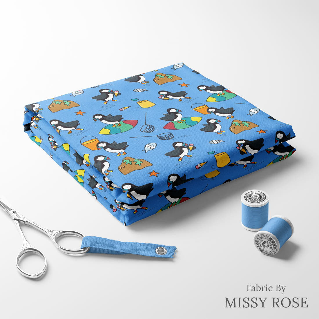 Scandi 23 folded fabric stack with matching thread - pre-order fabric Australia | Fabric by Missy Rose