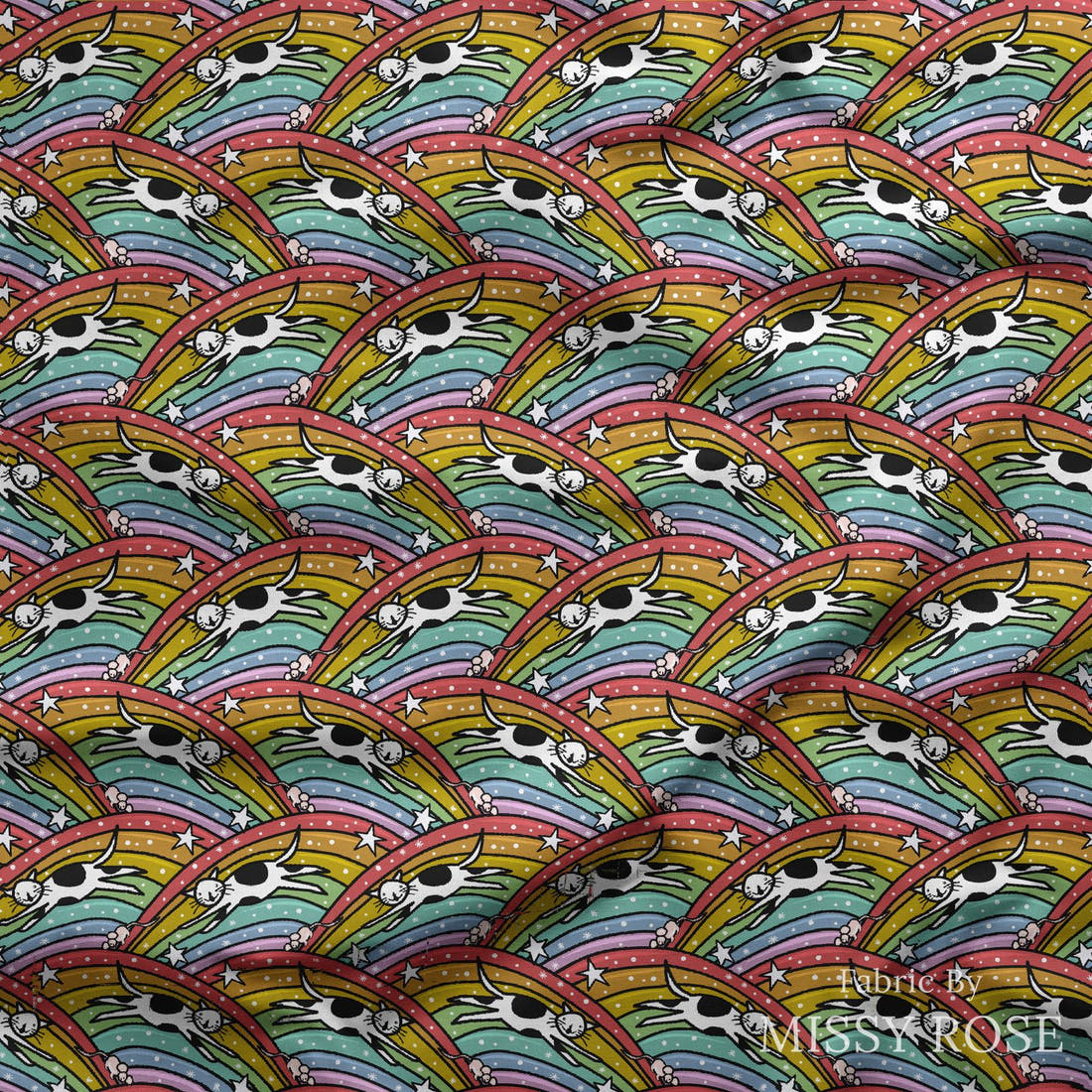 Scandi 27 draped fabric mockup - custom printed fabric by the metre | Fabric by Missy Rose