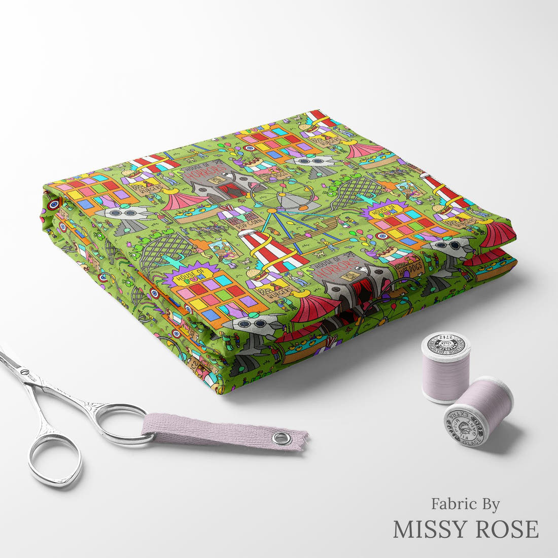 Scandi 29 folded fabric stack with matching thread - pre-order fabric Australia | Fabric by Missy Rose