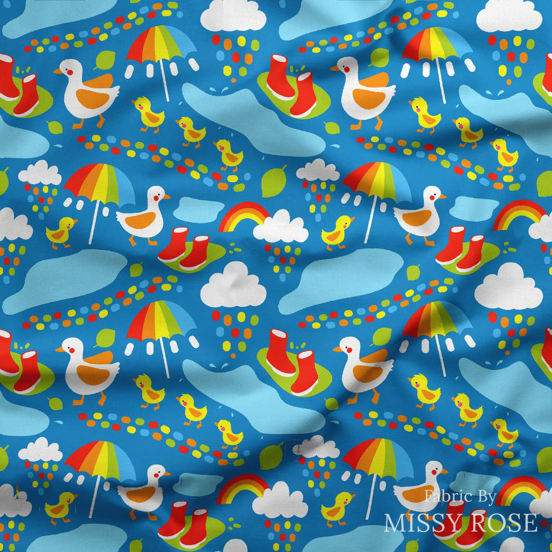 Scandi 31 draped fabric mockup - custom printed fabric by the metre | Fabric by Missy Rose