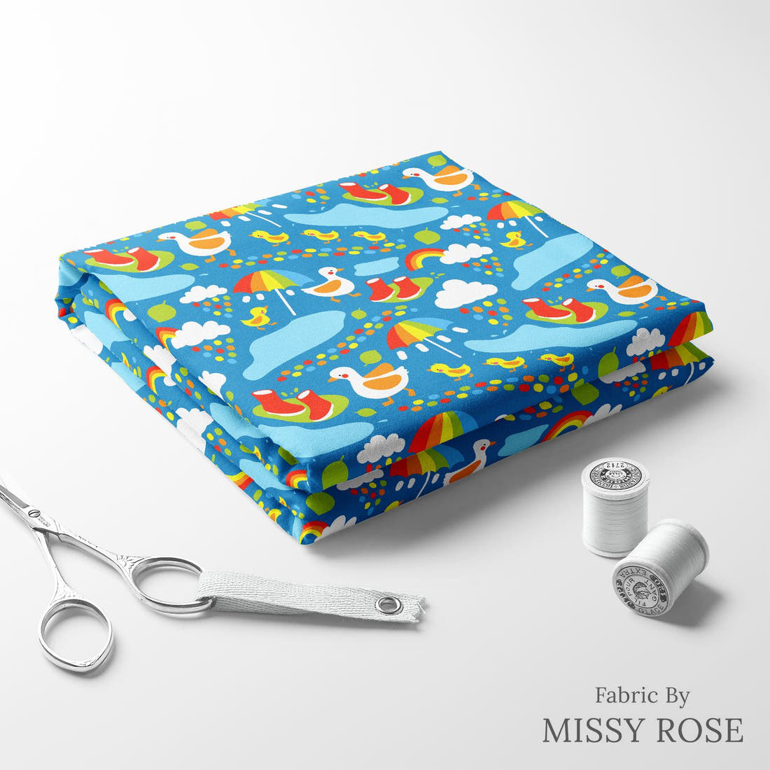 Scandi 31 folded fabric stack with matching thread - pre-order fabric Australia | Fabric by Missy Rose