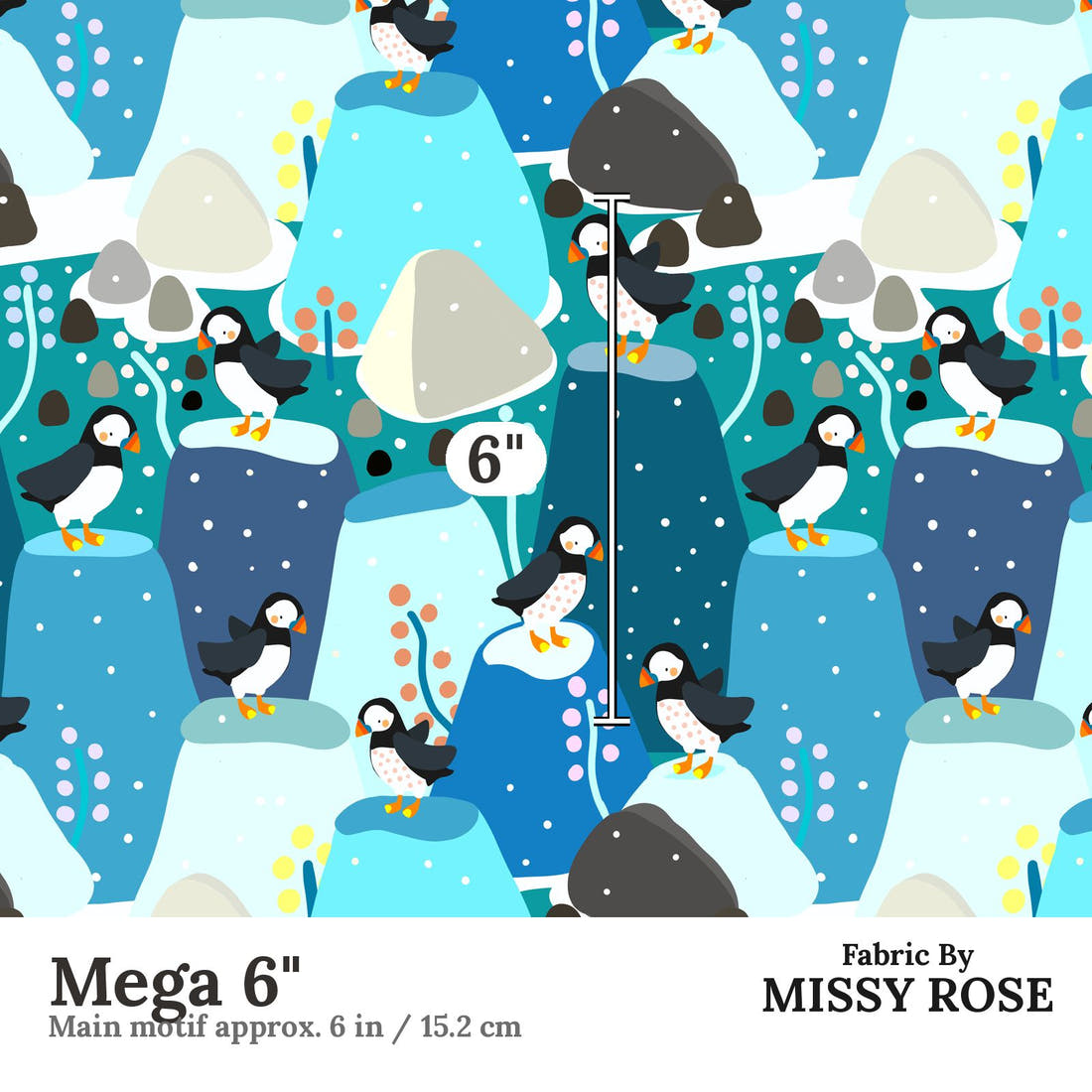 Scandi 33 Mega 6 inch print scale guide | Fabric by Missy Rose