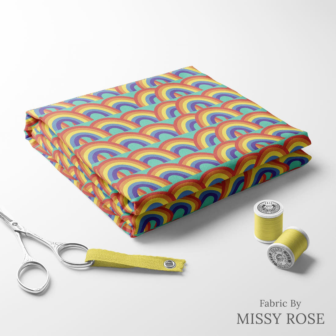 Scandi 35 folded fabric stack with matching thread - pre-order fabric Australia | Fabric by Missy Rose