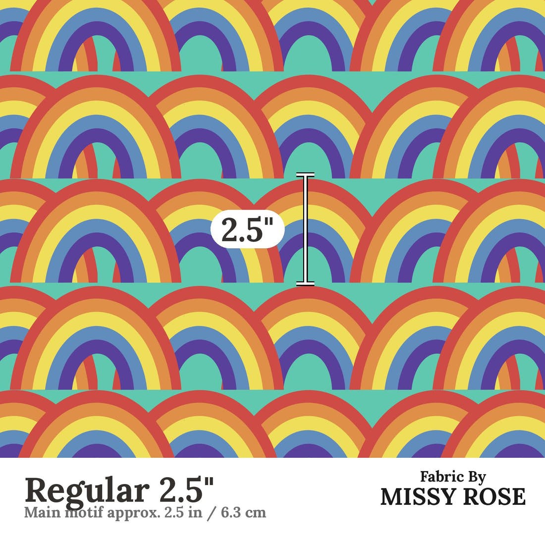 Scandi 35 Regular 2.5 inch print scale guide | Fabric by Missy Rose