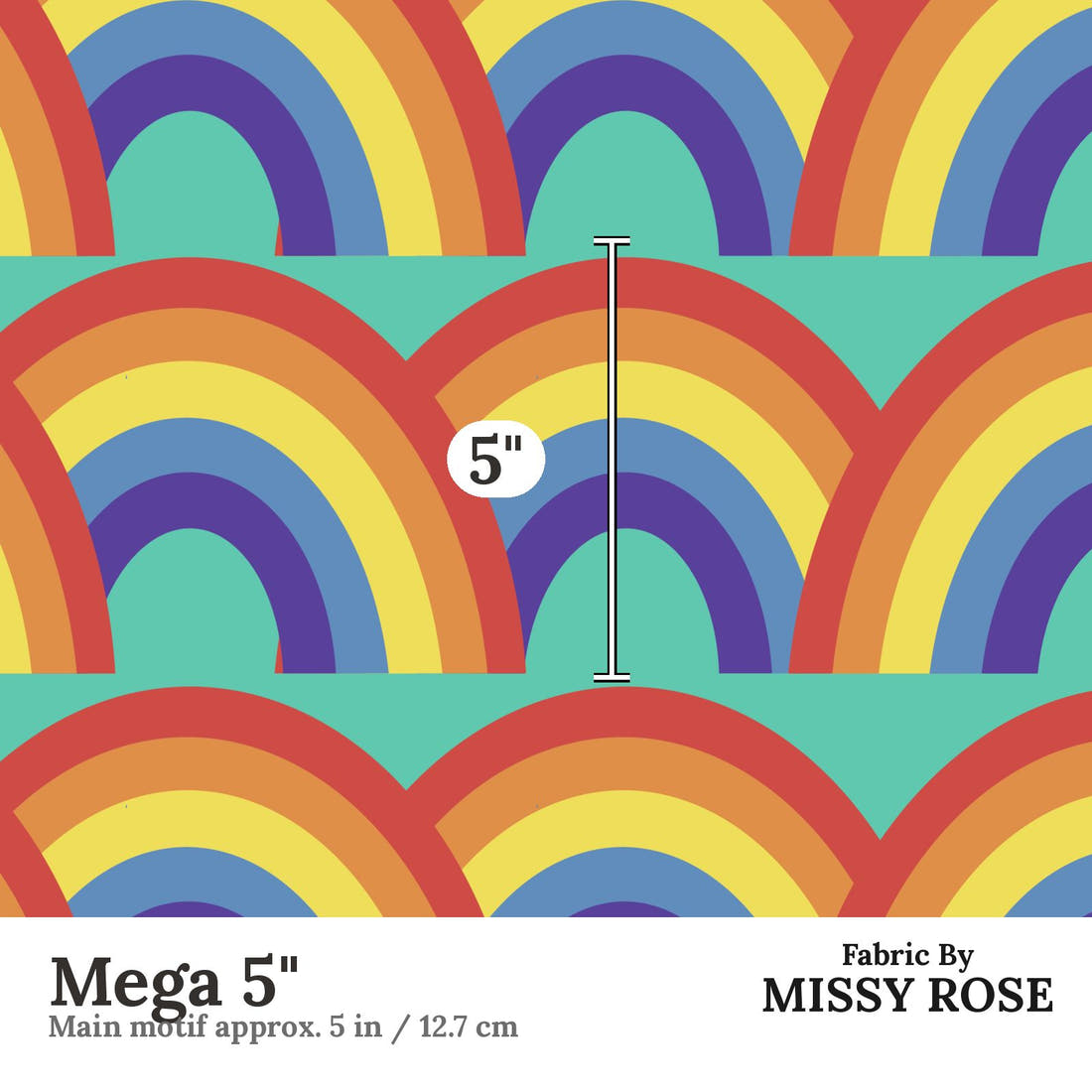 Scandi 35 Mega 5 inch print scale guide | Fabric by Missy Rose