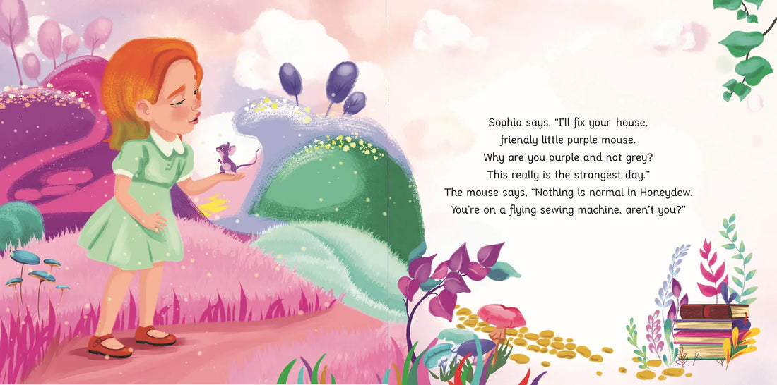 Sophia and the Magical Sewing Machine Honeydew Land Children's Book – Fabric by Missy Rose