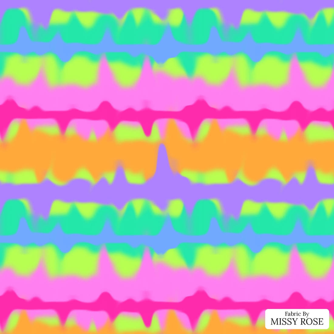 Studio Saturate Fabric 06 - flat view of the print, zoom in for detail | Fabric by Missy Rose
