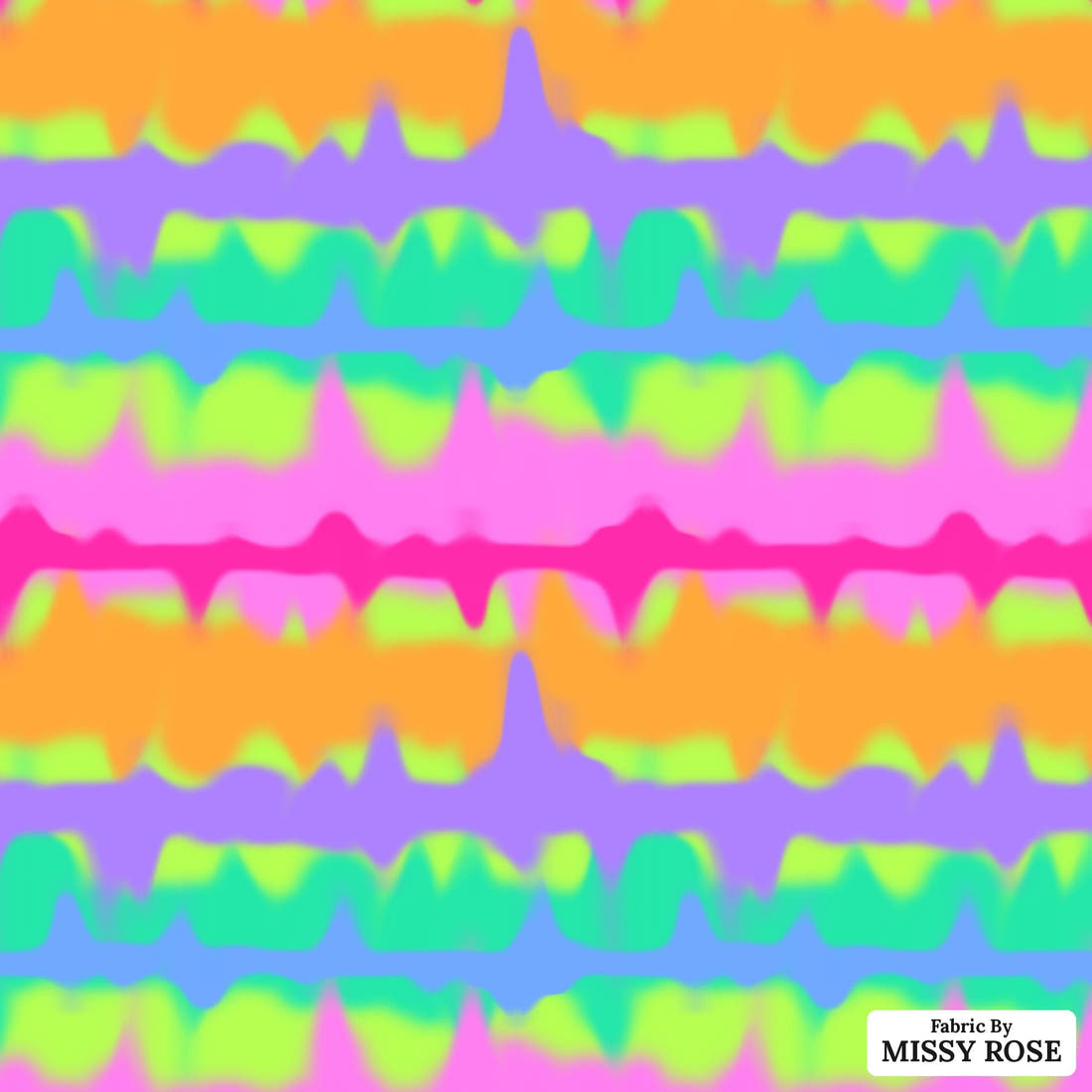 Studio Saturate Fabric 06 - flat view of the print, zoom in for detail | Fabric by Missy Rose