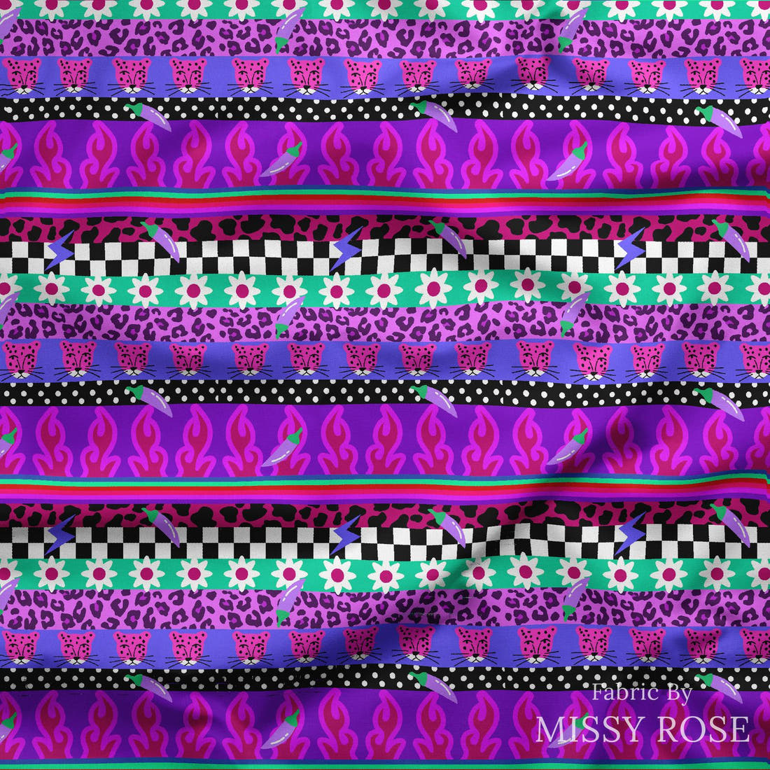 Studio Saturate Fabric 08 draped fabric mockup - custom printed fabric by the metre | Fabric by Missy Rose