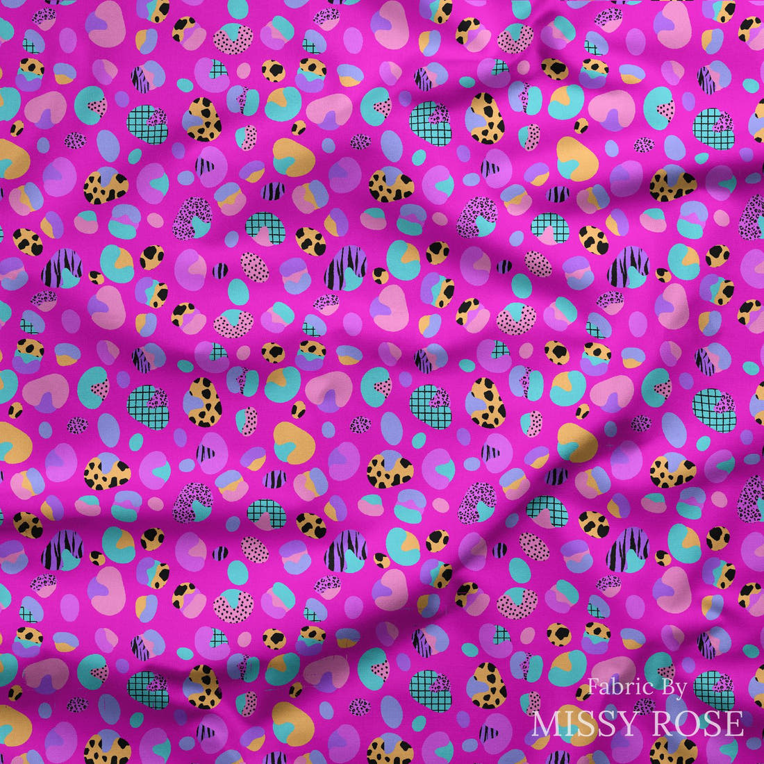 Studio Saturate Fabric 09 draped fabric mockup - custom printed fabric by the metre | Fabric by Missy Rose