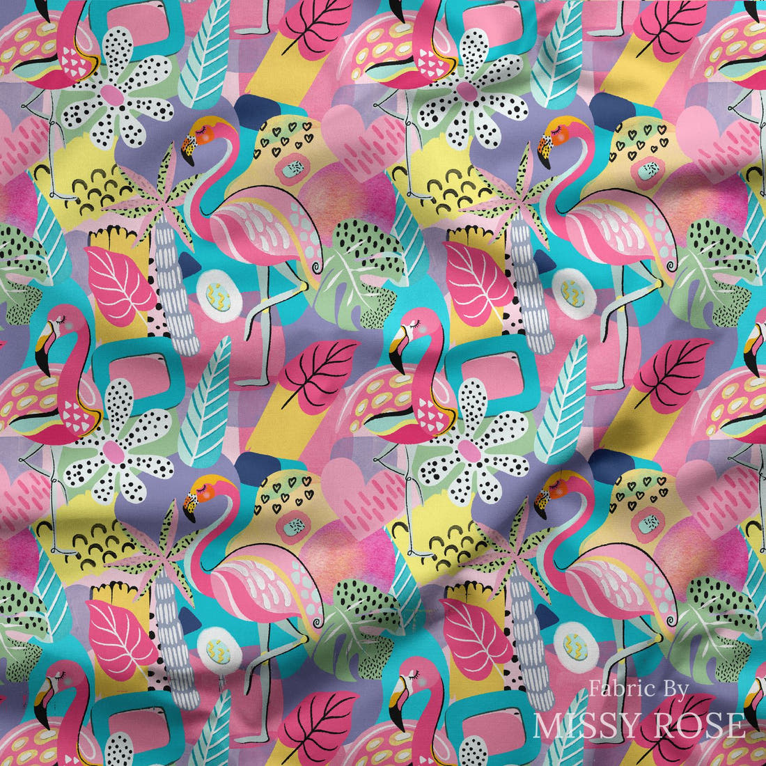 Studio Saturate Fabric 11 draped fabric mockup - custom printed fabric by the metre | Fabric by Missy Rose